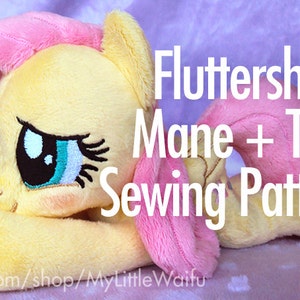 Fluttershy Mane + Tail Sewing Pattern