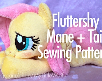 Fluttershy Mane + Tail Sewing Pattern