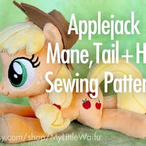 Applejack Mane, Tail, + Hat Sewing Pattern