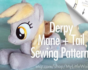 Derpy Mane + Tail Sewing Pattern