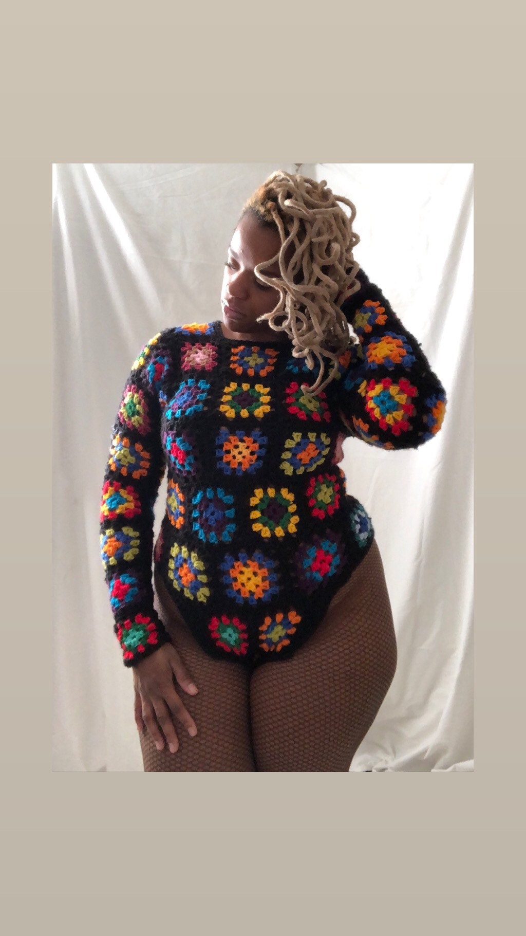 Full of Body Unique Crocheted Bodysuit Made to Order Etsy