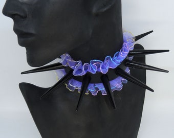 Black Spikes Collar