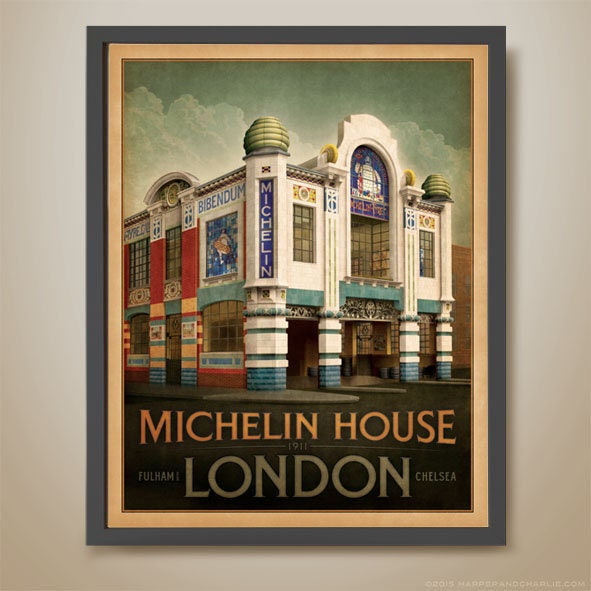 Michelin House. London. Chelsea. Art Nouveau Building - Etsy Italia