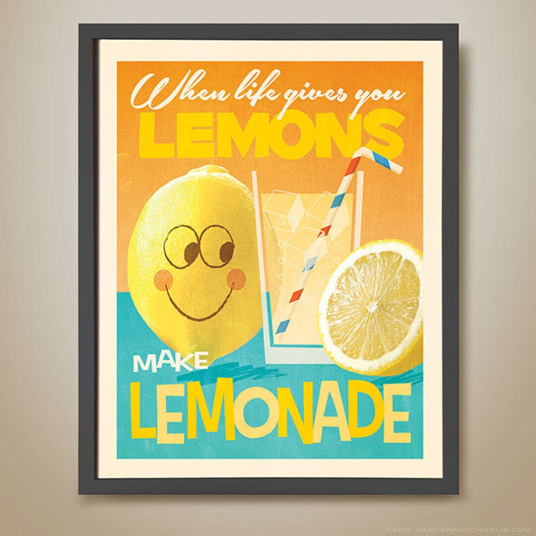 When Life Gives You Lemons Make Lemonade. Cheer Up. Etsy