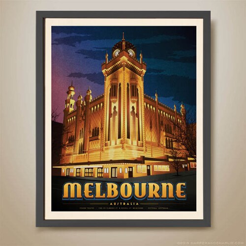 Forum Theatre Melbourne Print Melbourne Theatre Poster - Etsy Australia