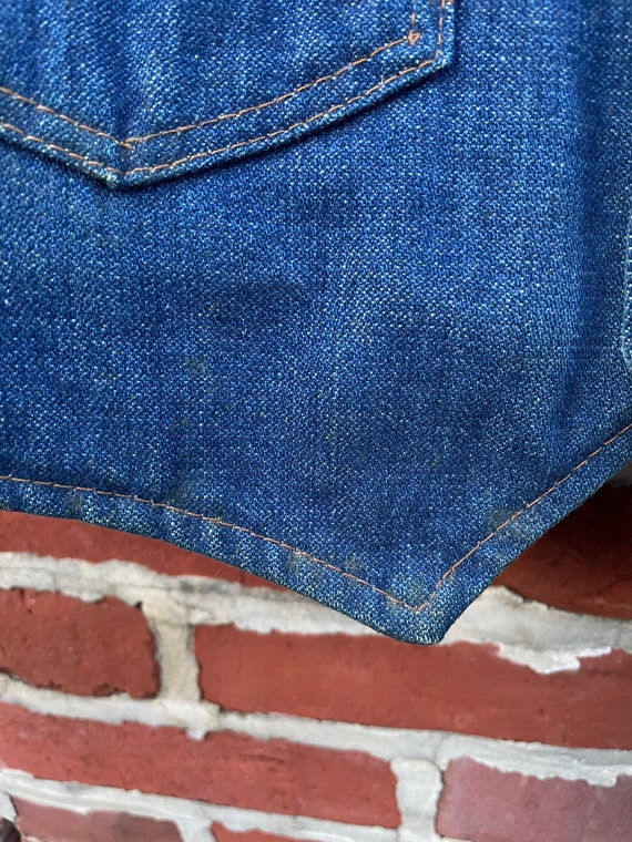 Vintage Sherpa Lined Denim Vest by Maverick Denim… - image 7