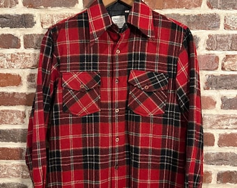 Vintage Ohrbachs Wool Flannel Shirt Medium