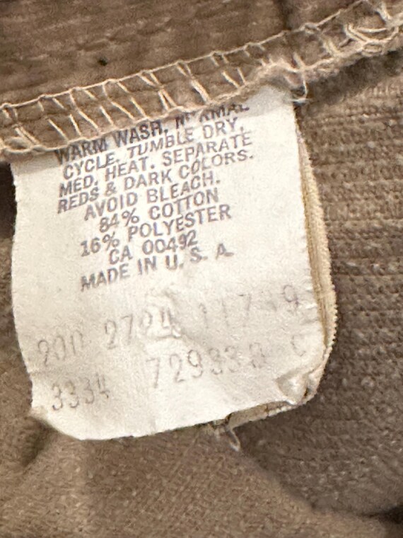 Vintage Tan Lee Riders Corduroy Pants with Talon … - image 5