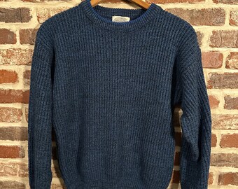 Vintage Saugatuck Blue Sweater Navy Blue Unisex Sweater Fits Like a Size Small