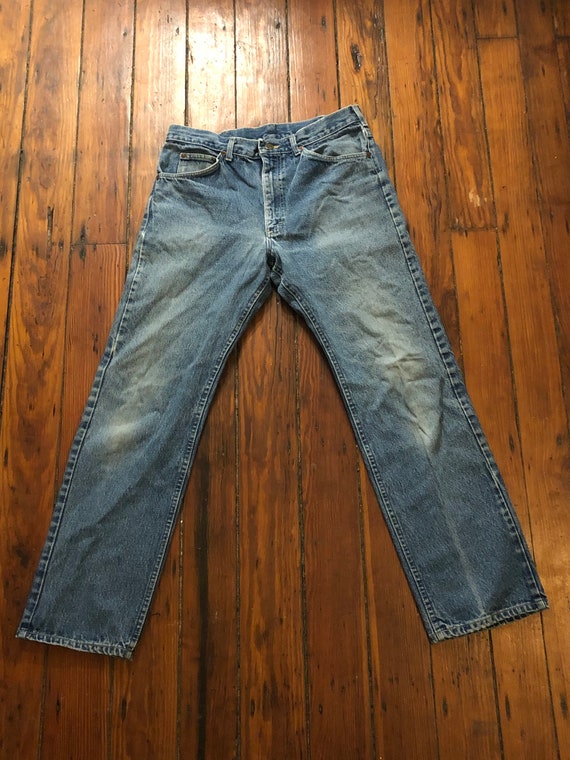 Vintage Lee Mens Jeans Vintage Lee Riders Worn an… - image 7