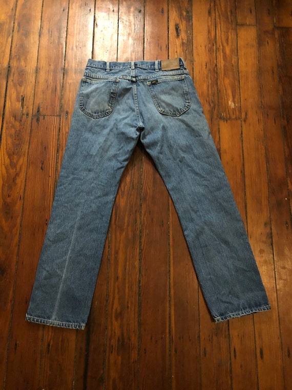 Vintage Lee Mens Jeans Vintage Lee Riders Worn an… - image 8