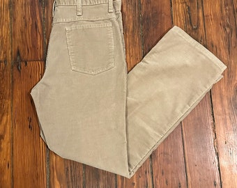 Vintage Rustler Brand Corduroy Pants with Talon Zipper Made in USA 34X30