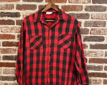 Buffalo Plaid Flannel Shirt | Etsy 