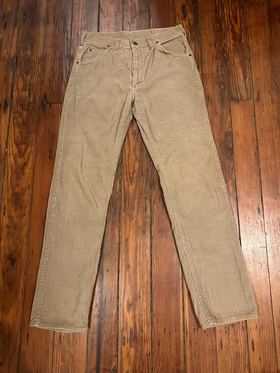 Vintage Tan Lee Riders Corduroy Pants with Talon … - image 3