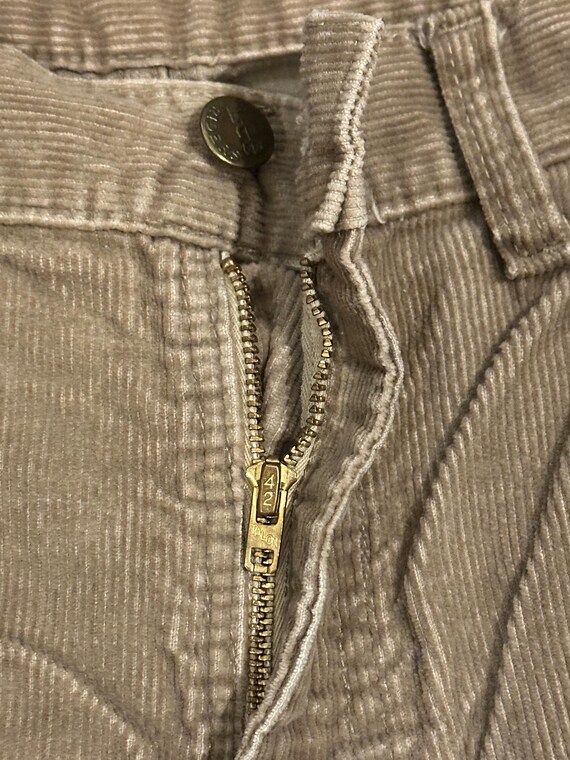 Vintage Tan Lee Riders Corduroy Pants with Talon … - image 4