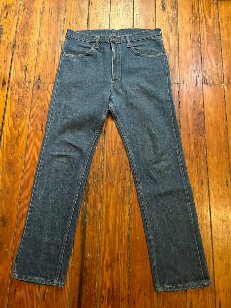 Vintage Mr. Leggs Dark Indigo Jeans - Etsy UK