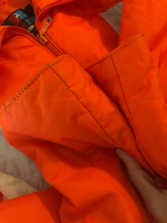 Vintage White Stag Bright Orange Ski Jacket Women… - image 10