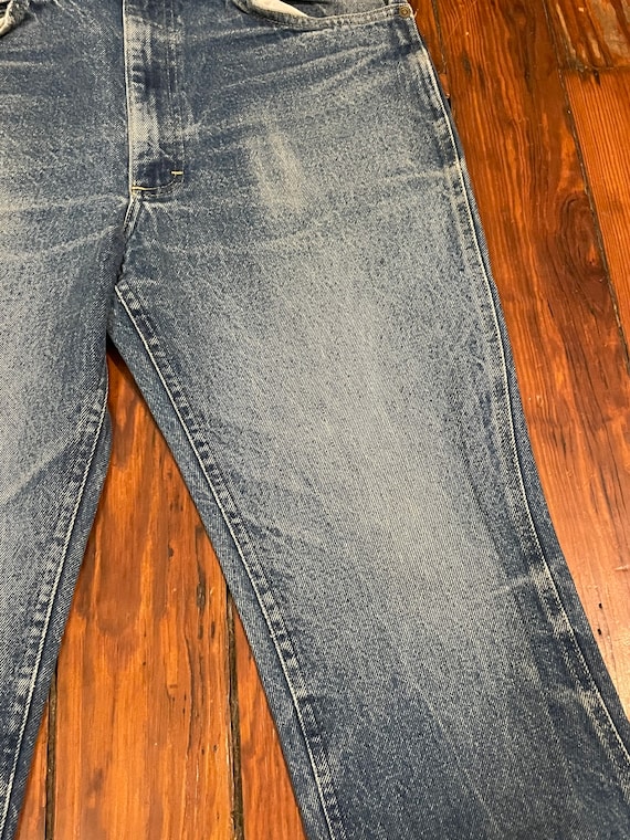 Vintage Lee Riders Faded Denim Jeans Size 36X32 - image 7