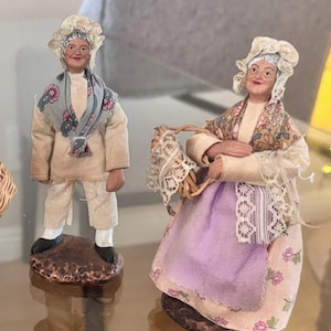 Santon de Provence Sylvette Amy French Grandma Figurine Statue Collectible Art Doll Folk Cottage Kitchen Decor Mom Display Restaurant Paris