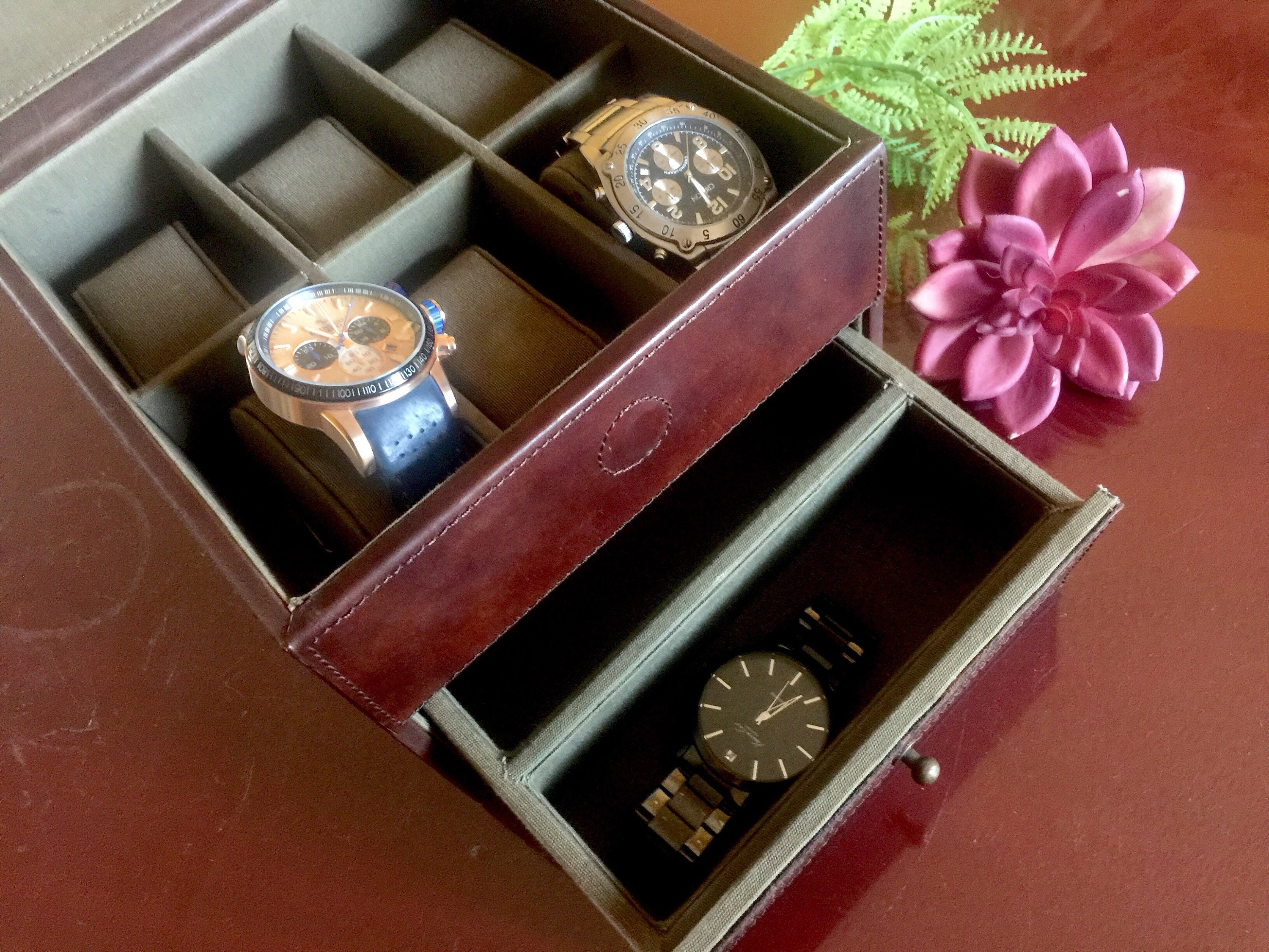 fossil watch storage box