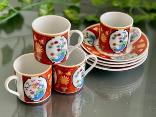 Ciieeo Tazza Da Caffè In Ceramica Stile Giapponese Vintage - 8,2x7x6,5 Cm, Design Ergo, Motivo Lava - Idea Regalo Per Tè, Caffè, Latte, Cioccolata Calda