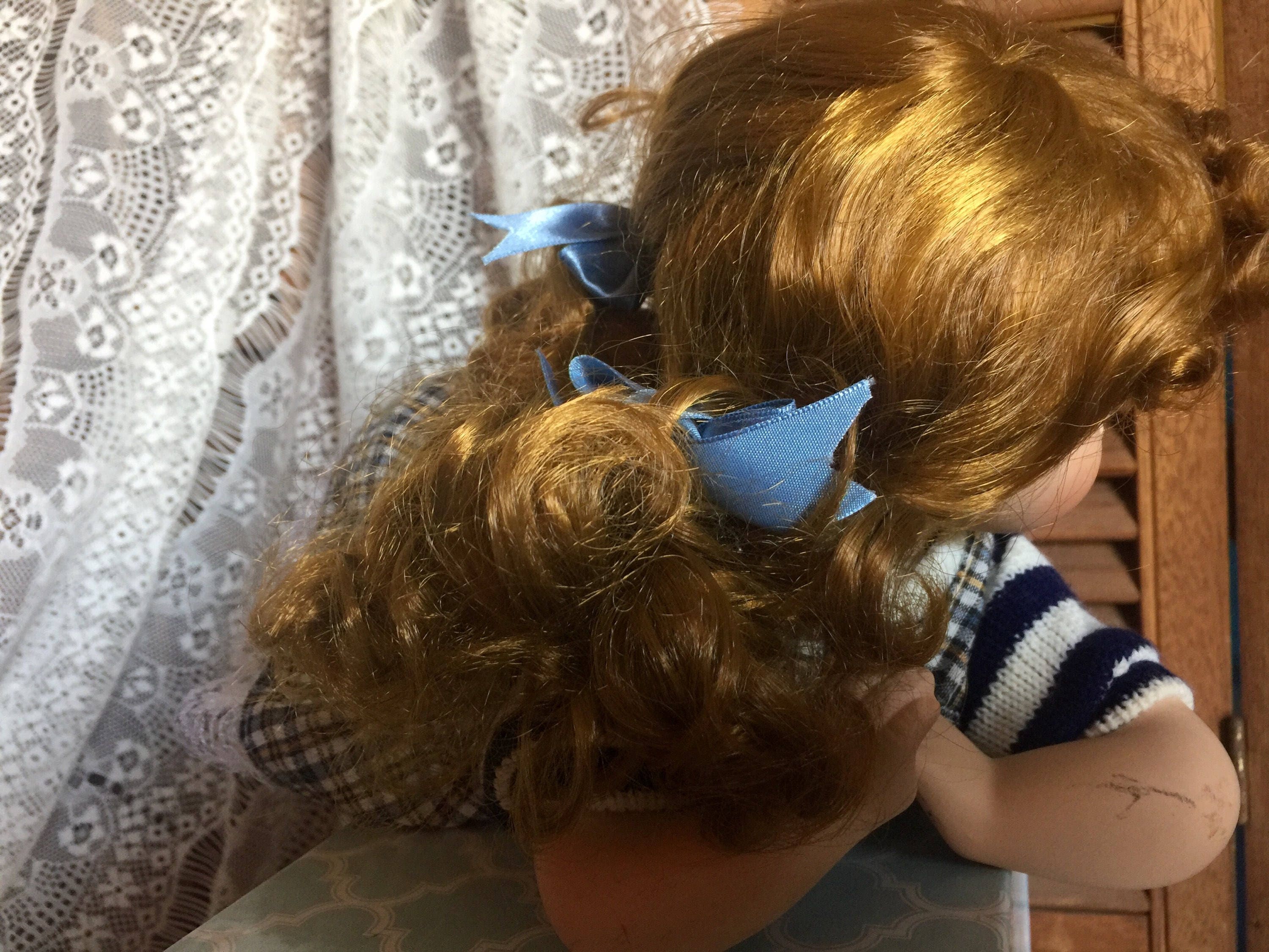 Retro Vintage Red Hair Bisque Doll Porcelain Girl Birthday Etsy Ireland