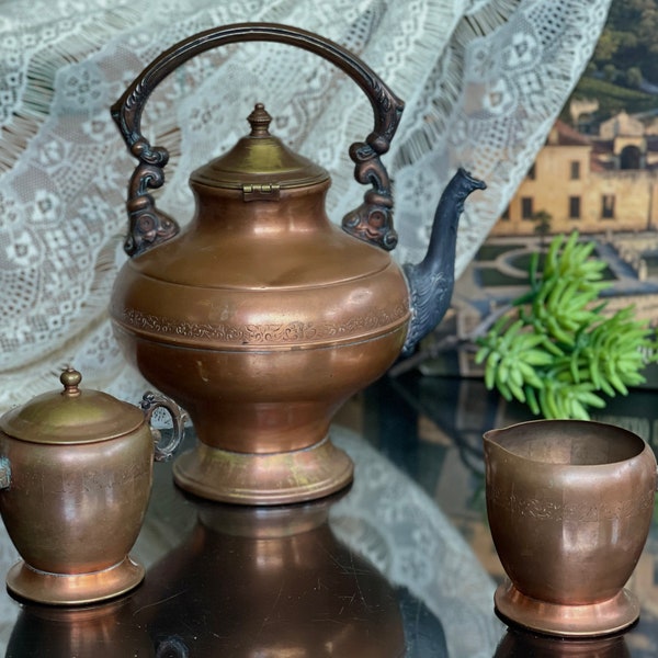 Antique Sugar Kettle Etsy