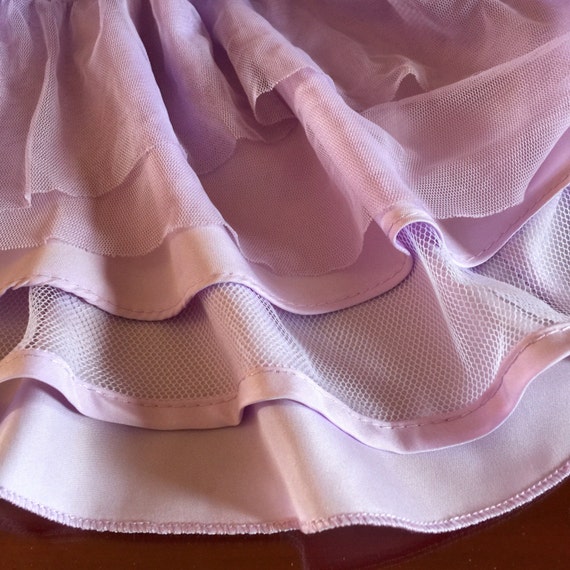 French Lavender Mesh Lace Girl Dress Tutu Formal … - image 5