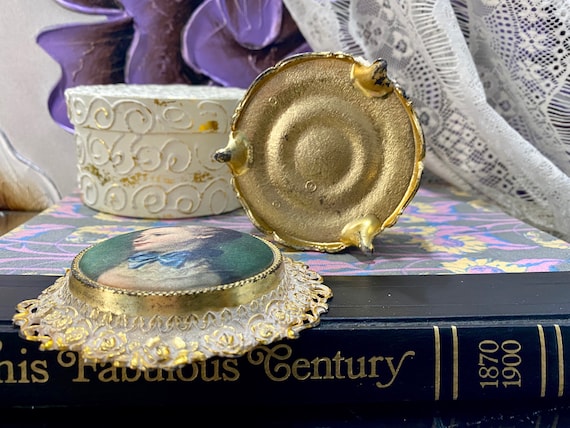 18th Century Art Jewelry Box French Jar Vanity Decor Victorian