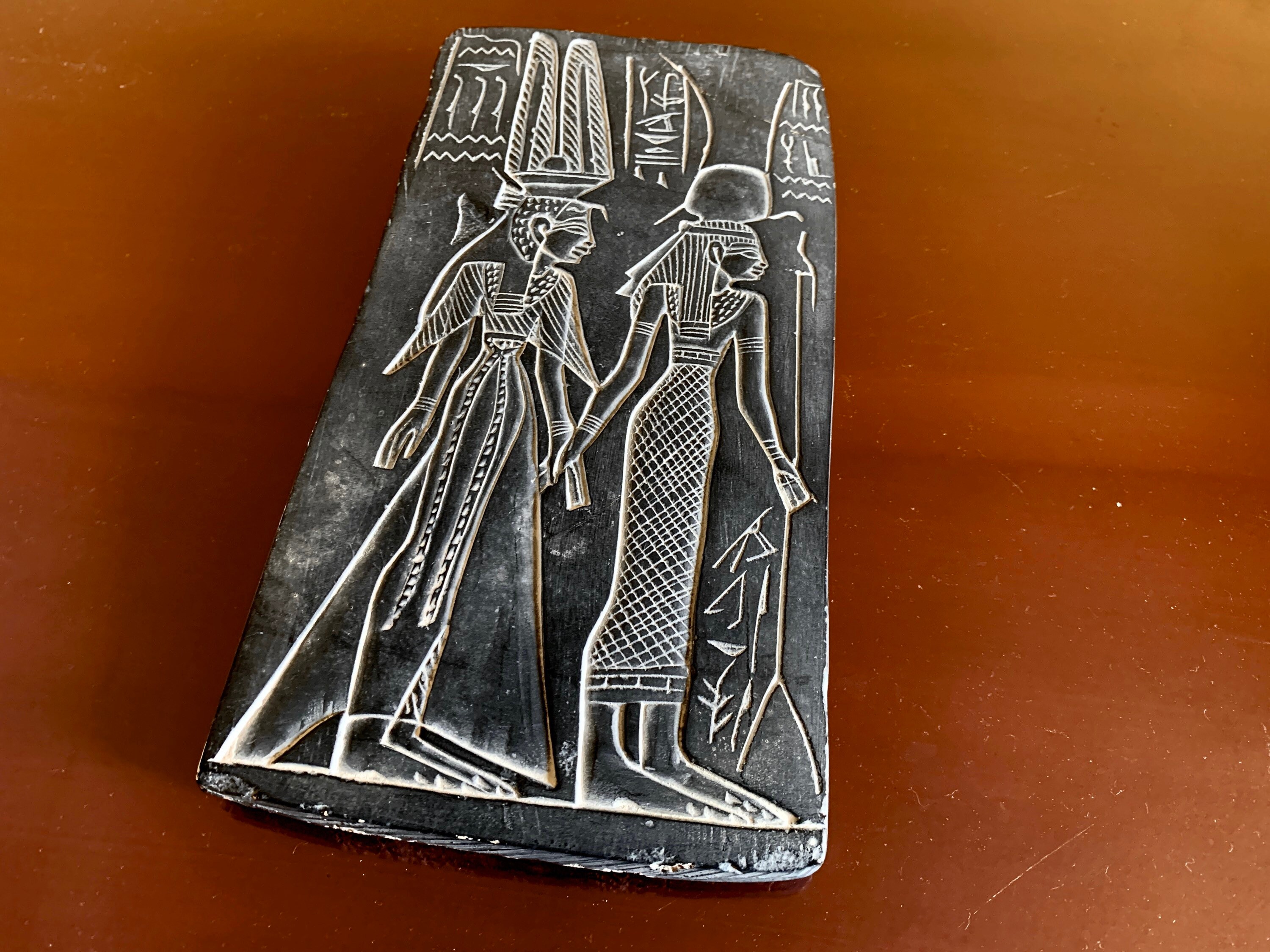 Ancient Egypt Tile Queen Nefertai Collection Facsimiles Plaque Ceramic Gray  Stone Tomb Carving Rustic Decor Historic Wall Art Goddess Isis - Etsy