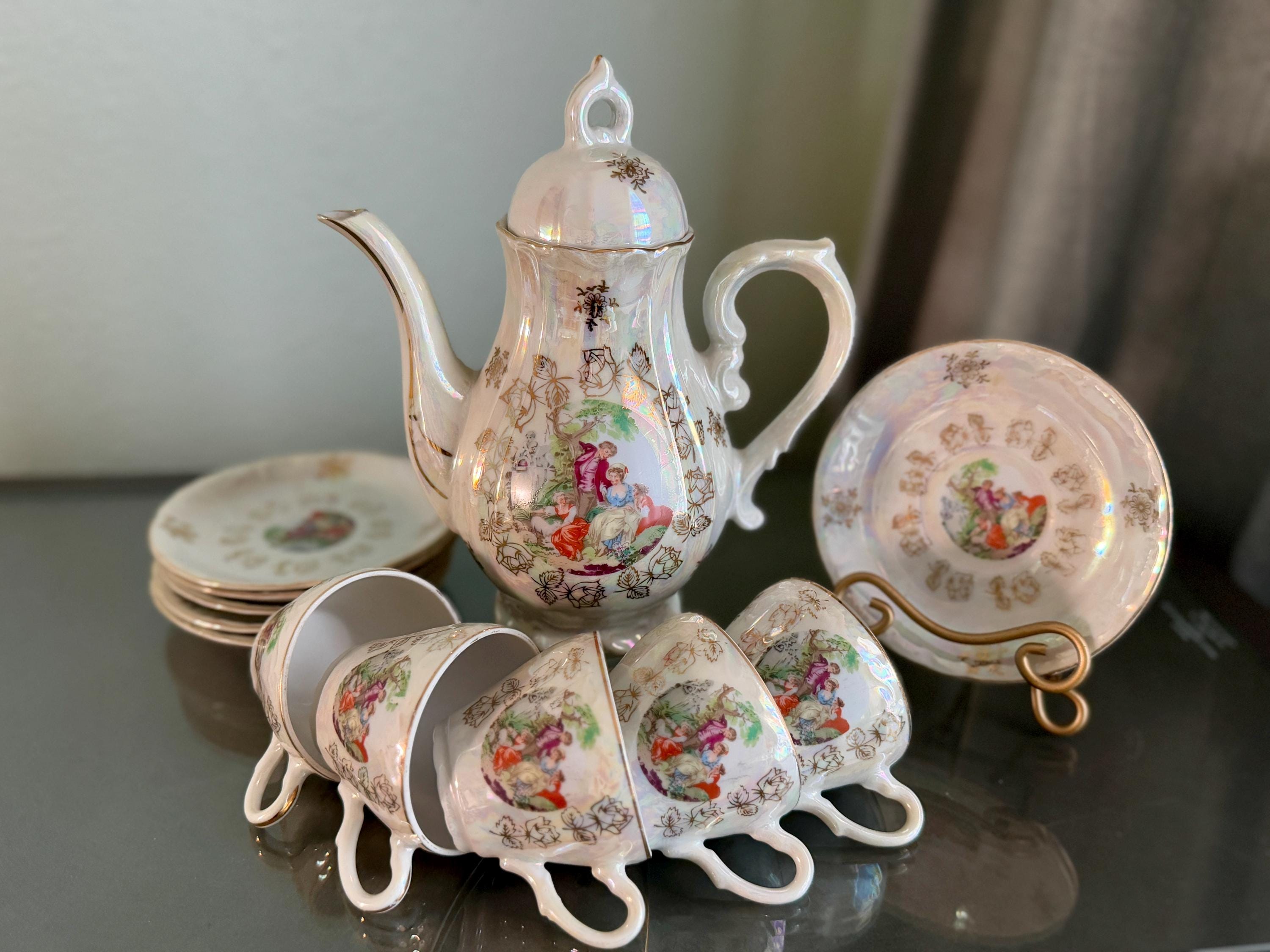 ロココ様式 陶磁器 置物 3体 Rococo figurines - Etsy 日本