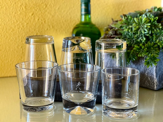 5 Square Rocks Drinking Glasses With Weighted Bottoms/water/whiskey/old  Fashioned/ Vintage Barware 