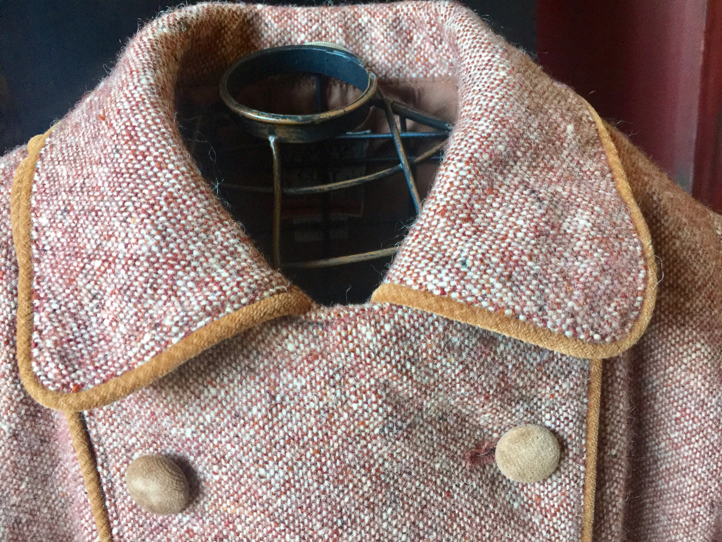 80s Vintage CottonTwill Fooded Coat USA製 1970s 1980s WILSONS Red Fox Fur Coat | small/medium/large