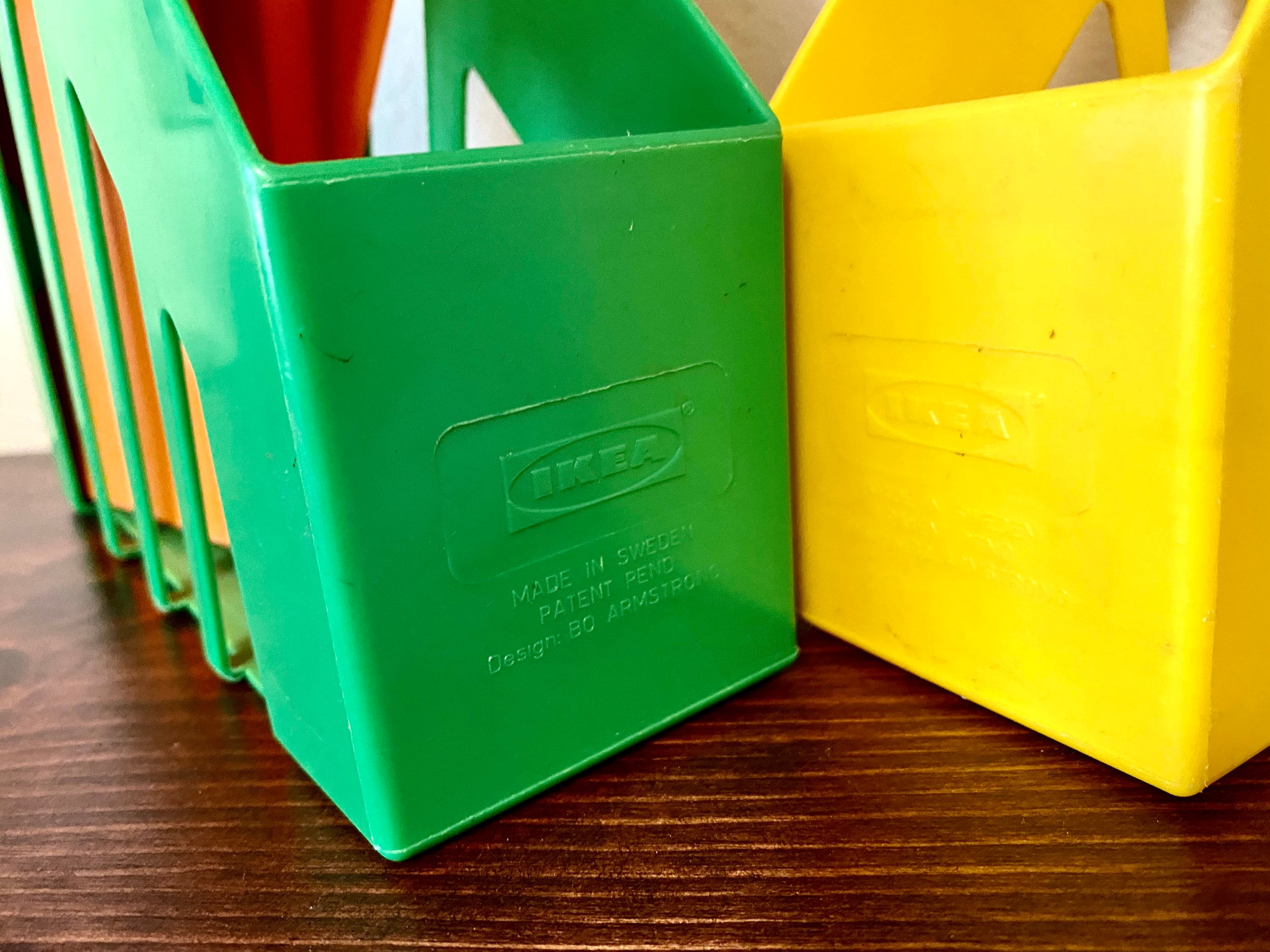 IKEA Retro Magazine File Office Desk Organizer Vibrant Color