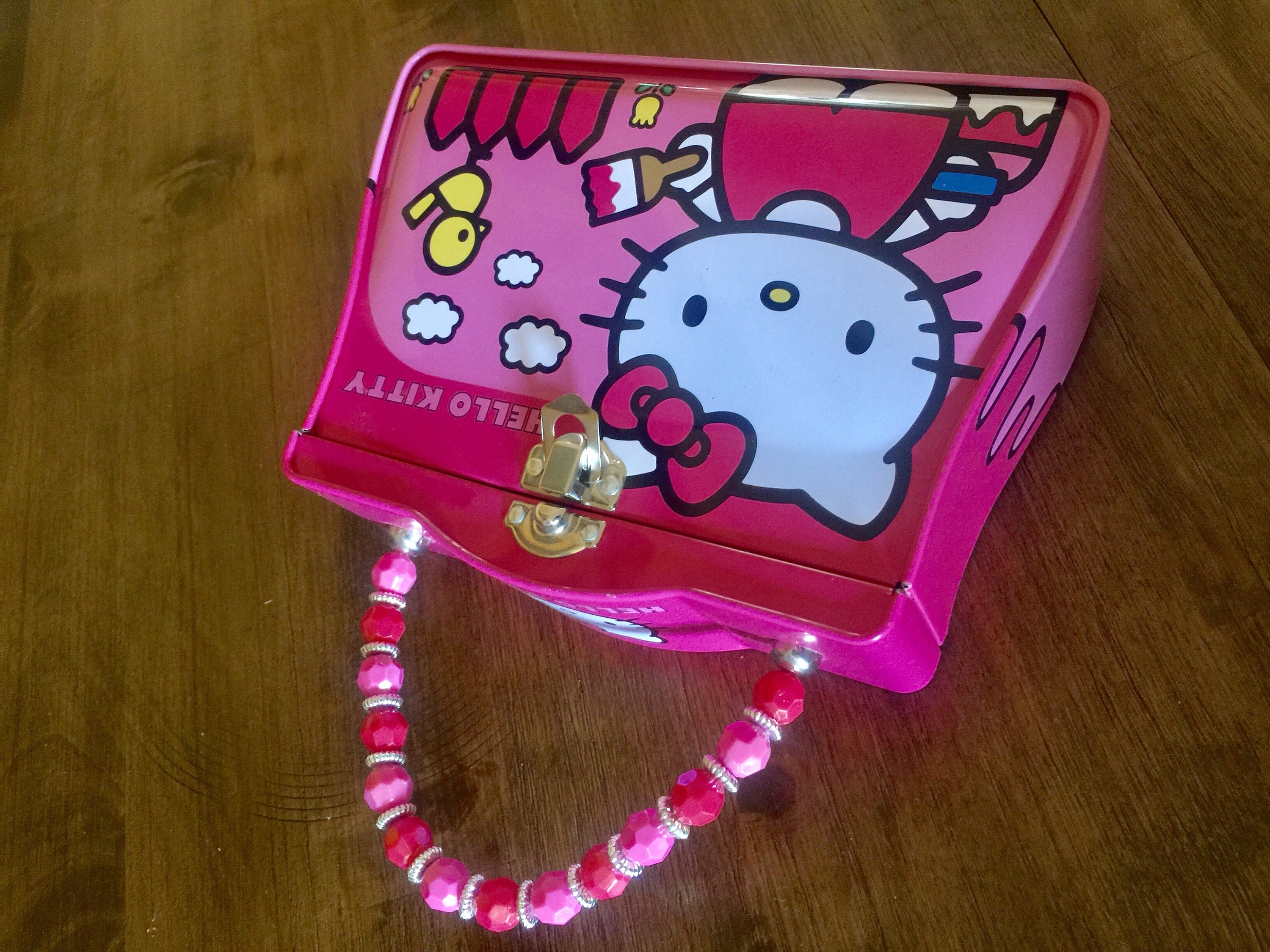 Sanrio Hello Kitty Bento Box Con Cintura Elastica, 24 Cm, Rosa Carino