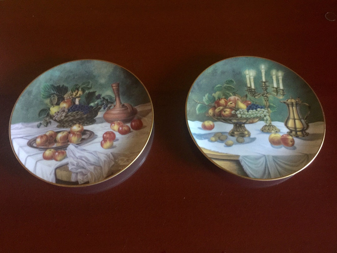 Porcelain Plate Wall Decor Fruit Still Life Display Germany Etsy