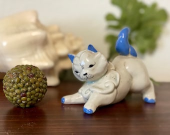 Set Di 5 Statuette Gatto In Miniatura - Realistiche, Dipinte A Mano, In Plastica, Per Decorazioni Fai Da Te, Giardino Delle Fate, Torte E Giochi Educativi