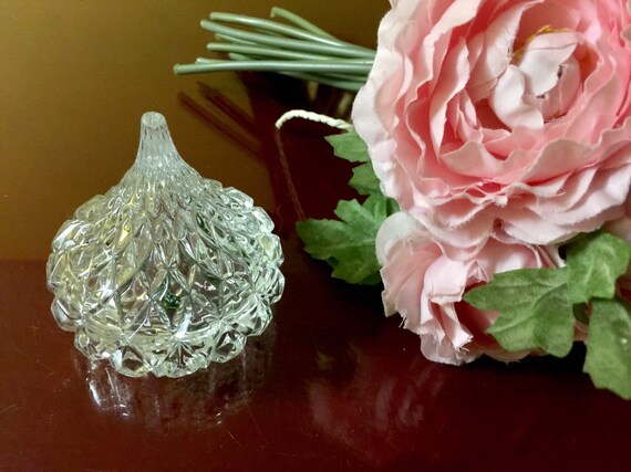 Lead Crystal Bowl Finial Lid Jewelry Holder Jar H… - image 10