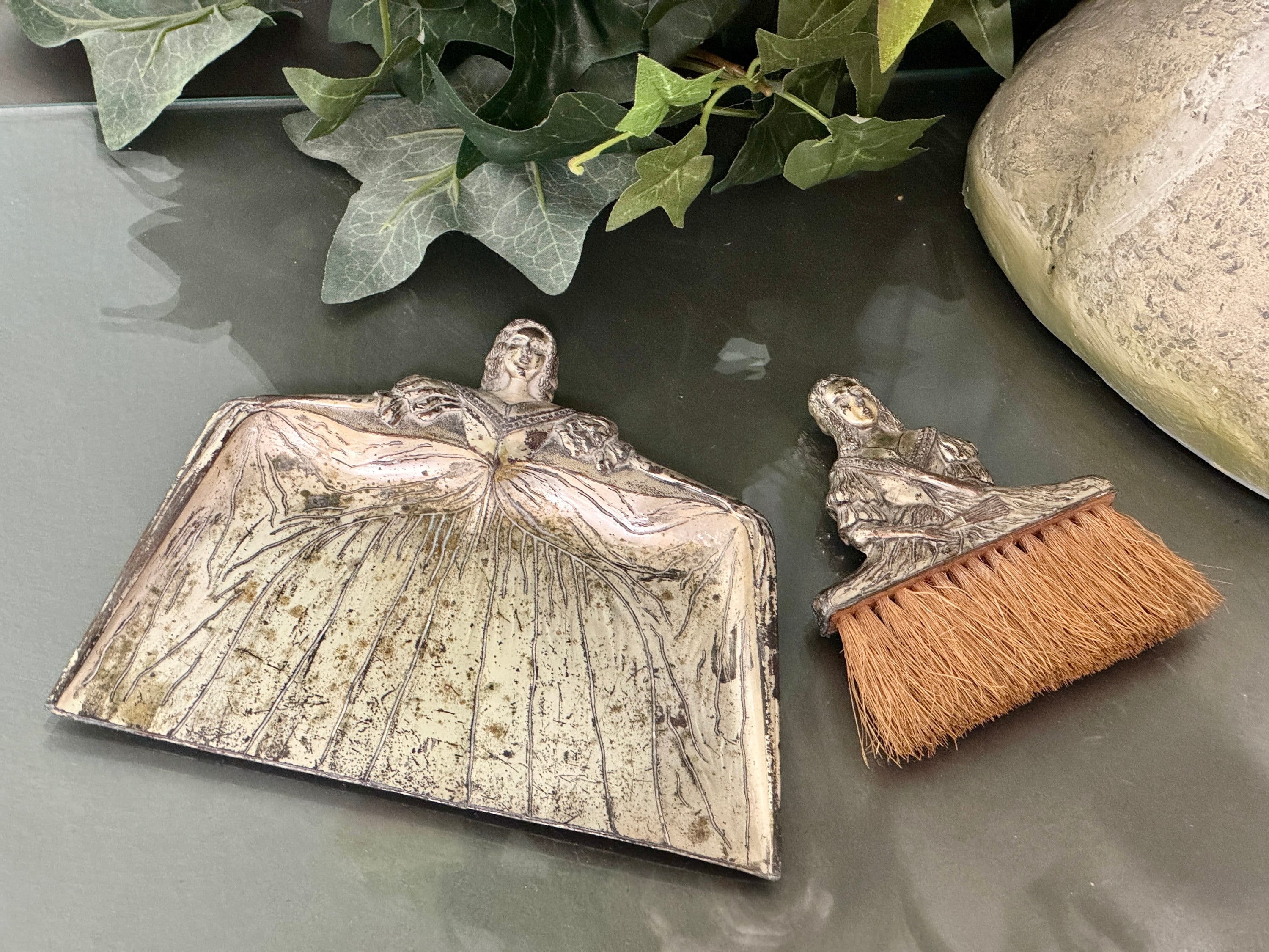 パンくずブラシパン アンティーク シルバーメッキ サイレント バトラー