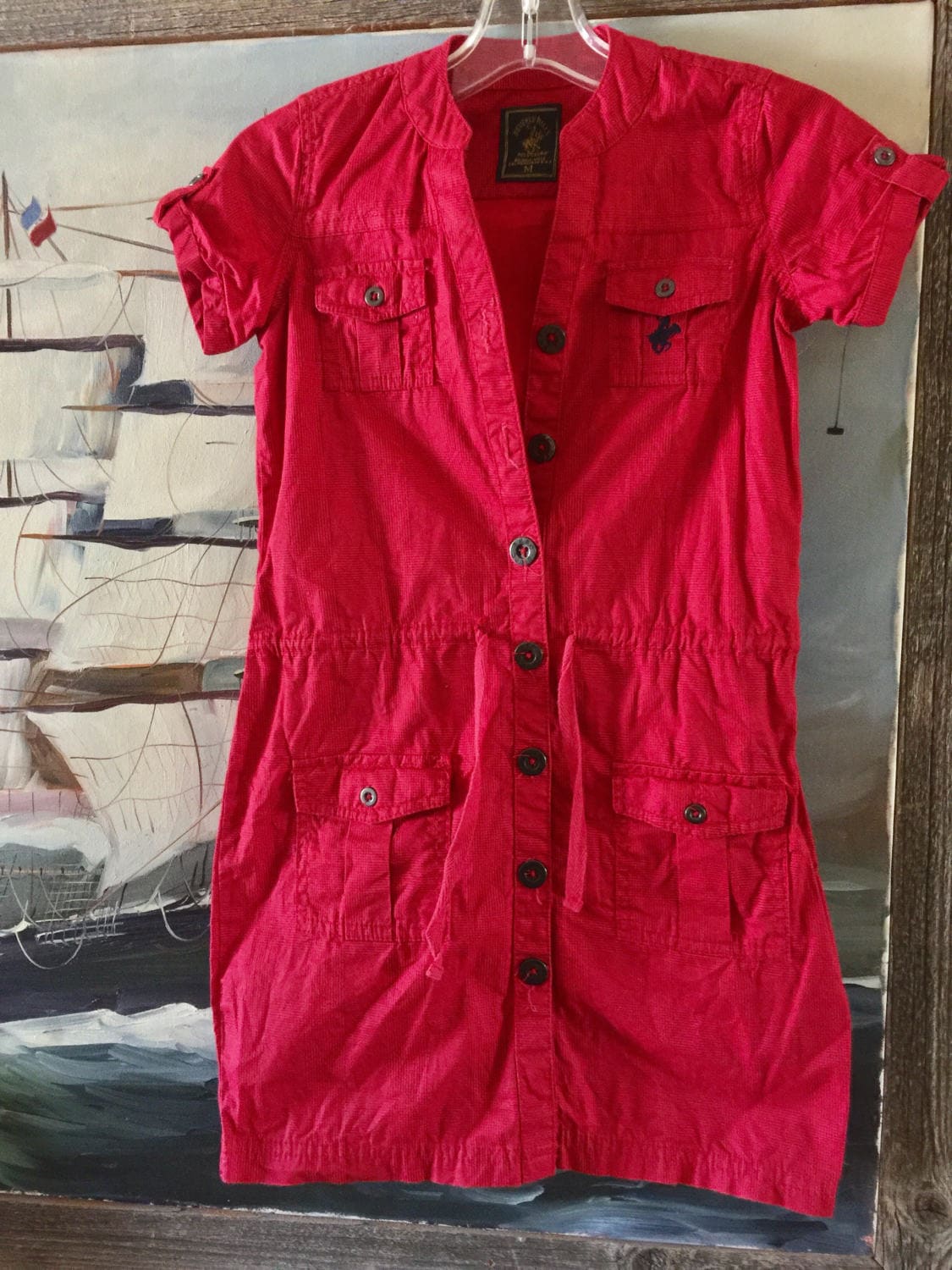 red polo shirt dress Tuckernuck x Nantucket Reds Nantucket Reds Pique Holmes Nantucket / XS and meeting friends Buy Tommy Hilfiger Red Rib