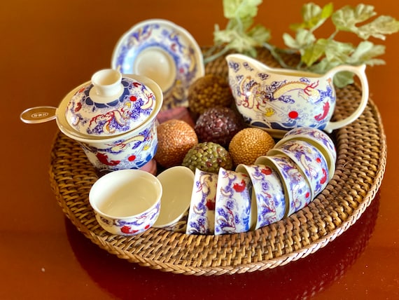 Antique Replica of Porcelain Tray Art Print Antique Replica of Porcelain Tray Art Print