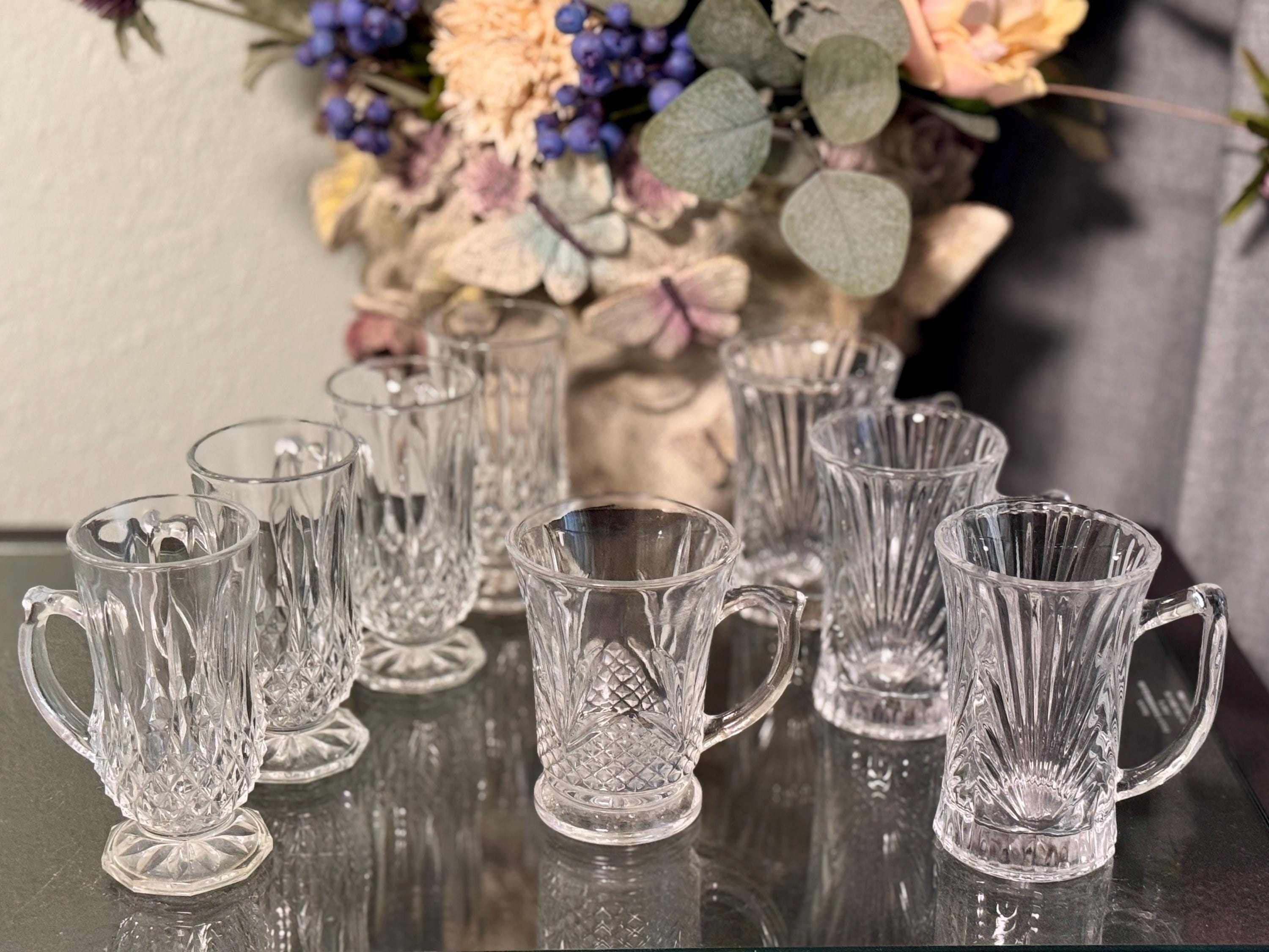 Small crystal dessert cups vintage - Etsy 日本