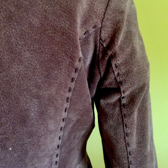 Genuine Leather Suede Tan Jacket Tailored Camel W… - image 6