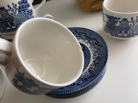 CHURCHILL Tazza Caffè The Brook Blue In Earthenware cc 90