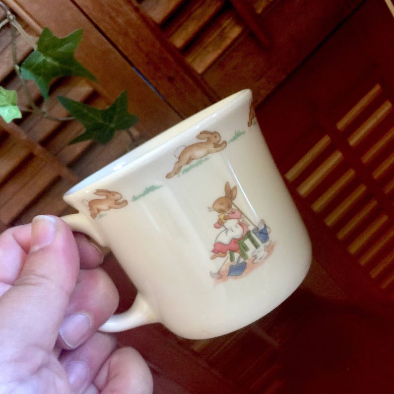 Bunnykins Children Porcelain Set Tea Cup Baby Feeding Bowl Etsy