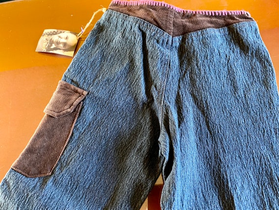 Kids Denim Blue Jeans 6X Bell Legs Flare Pants Gi… - image 8