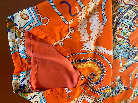 orange horse dress Long Sleeve Horse Print Navy Blue Dress