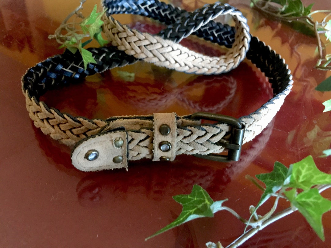 Woven Belt Womens Tan Braided Boho Festival Artisanal Cottagecore Hippie Folk Boho Braided Belts - Etsy main image 2