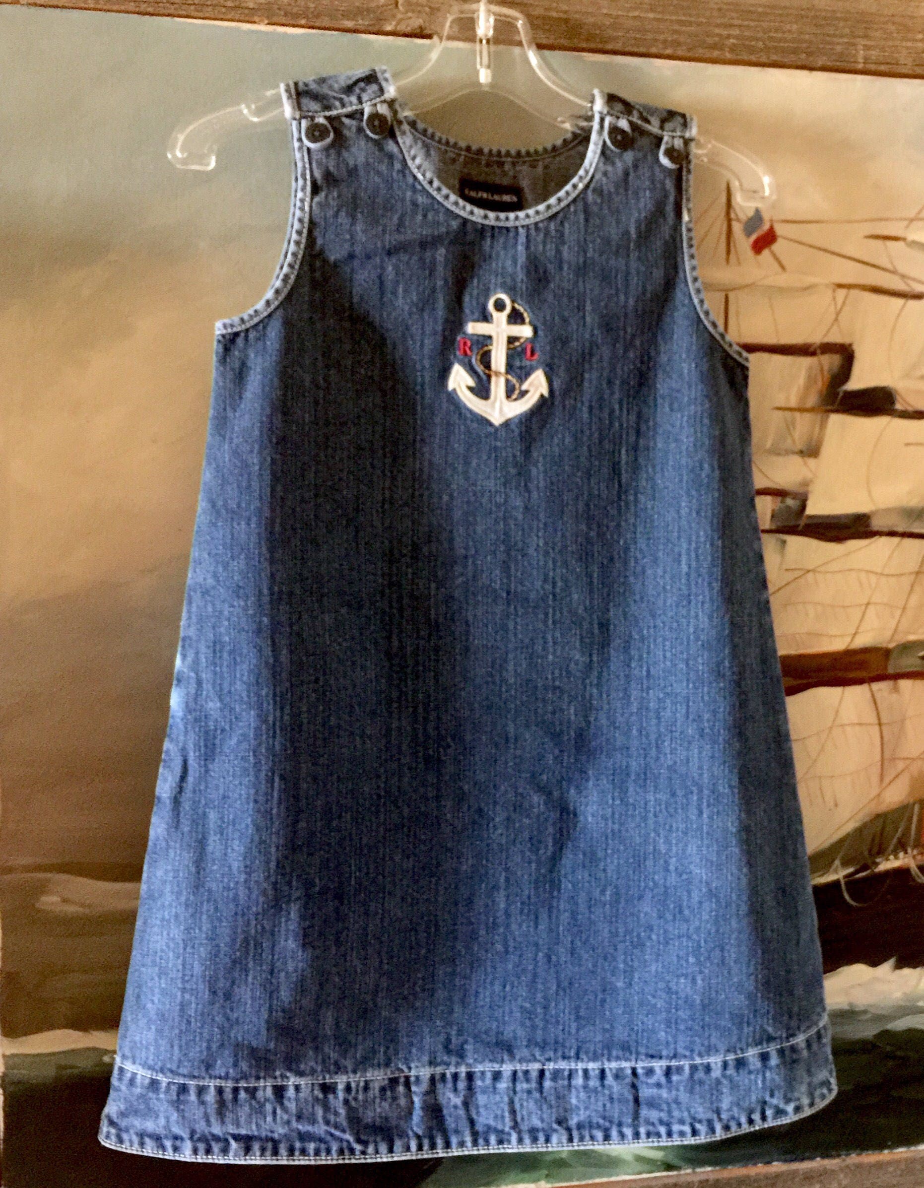 ralph lauren baby blue dress