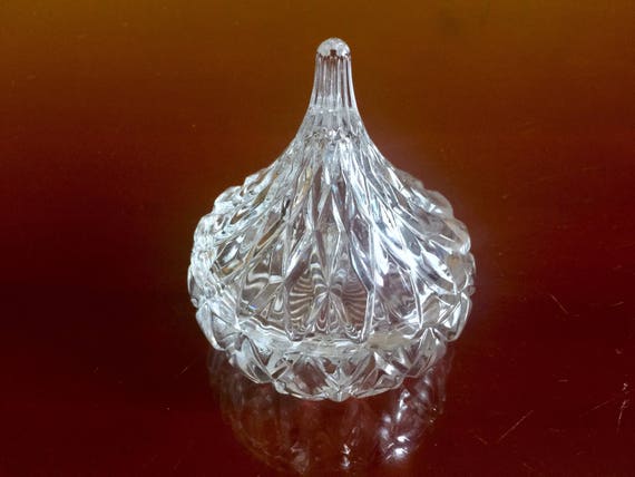 Lead Crystal Bowl Finial Lid Jewelry Holder Jar H… - image 5